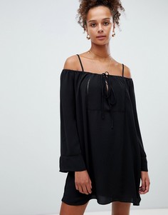 Платье с открытыми плечами Glamorous - Черный