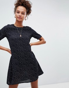 Свободное платье в горошек Glamorous - Темно-синий