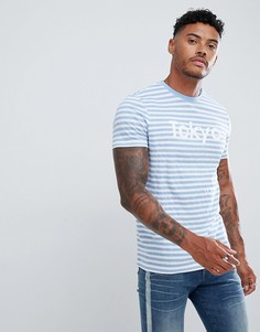 Футболка в полоску с принтом Tokyo ASOS DESIGN - Мульти