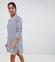 Трикотажное платье с длинными рукавами ASOS DESIGN Petite - Мульти