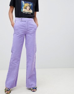Сиреневые вельветовые джинсы в стиле ретро ASOS DESIGN - Фиолетовый