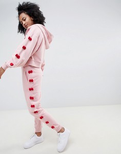 Джоггеры с бантами Hello Kitty x ASOS DESIGN - Розовый