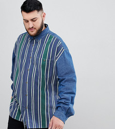 Джинсовая oversize-рубашка ASOS DESIGN Plus - Синий