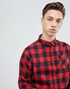 Фланелевая рубашка в крупную клетку Brave Soul - Красный