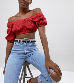 Ремень в стиле вестерн с заклепками Glamorous - Черный