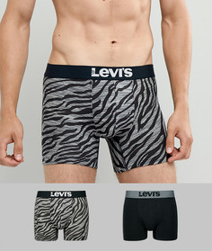 2 боксеров-брифов с принтом Levis - Черный Levis®