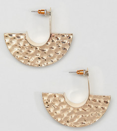 Серьги-кольца ASOS DESIGN - Золотой