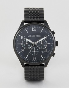 Черные наручные часы с хронографом Michael Kors MK8640 Merrick - Черный