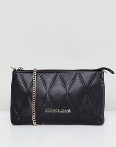 Стеганая сумка через плечо Versace Jeans - Черный