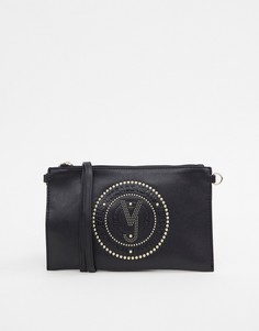 Сумка через плечо с тисненым логотипом Versace Jeans - Черный