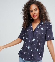 Рубашка с принтом планет ASOS DESIGN Tall - Мульти