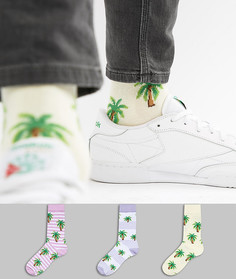 3 пары носков с принтом ASOS DESIGN - Мульти