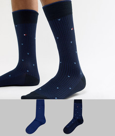 Набор из 2 пар носков с логотипом Tommy Hilfiger - Темно-синий