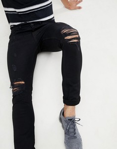 Черные рваные джинсы Bolongaro Trevor - Черный