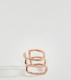 Кольцо с покрытием 18-каратным розовым золотом Astrid & Miyu - Золотой