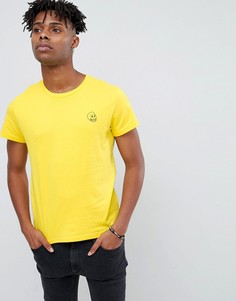 Желтая футболка с маленьким логотипом Cheap Monday - Желтый