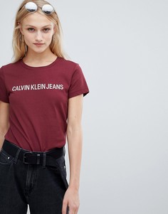 Футболка с логотипом Calvin Klein Jeans - Белый