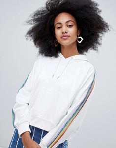 Худи с радужным принтом Monki - Белый