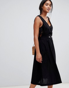 Платье с запахом Free People - Черный