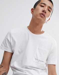 Приталенная футболка Calvin Klein - Белый