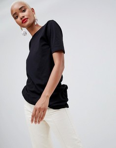 Черная свободная футболка River Island - Черный