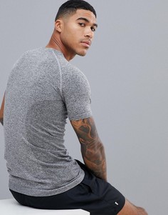 Серая обтягивающая футболка New Look SPORT - Серый
