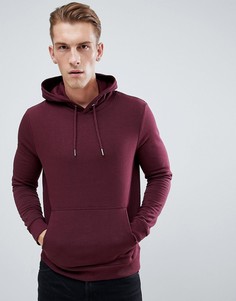 Худи бордового цвета с карманом New Look - Красный