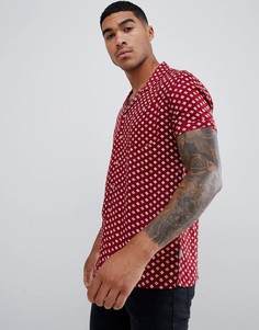Рубашка с короткими рукавами и принтом Soul Star - Красный