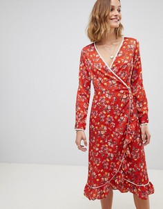 Платье с запахом и цветочным принтом Free People - Мульти
