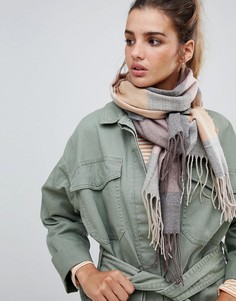 Шарф в клетку New Look - Коричневый