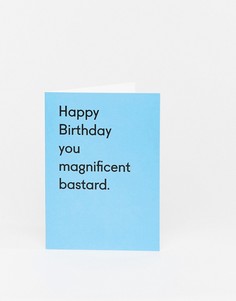 Открытка к дню рождения Happy Birthday you magnificent bastard Ohh Deer - Мульти