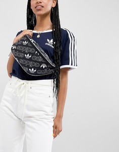 Сумка-кошелек на пояс с принтом логотипа adidas Originals - Мульти