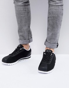 Черные кроссовки с логотипом Armani Exchange - Черный