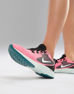 Ярко-розовые кроссовки Nike Running Rebel React - Розовый