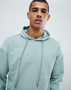 Худи с заниженной линией плеч Jack & Jones Originals - Зеленый