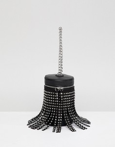 Клатч с декоративной отделкой ASOS DESIGN - Черный