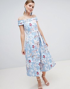Платье с открытыми плечами Closet London - Мульти