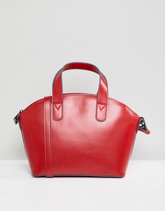 Структурированная маленькая сумка-тоут ASOS DESIGN - Красный