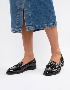 Лоферы с заклепками ASOS DESIGN Memory - Черный