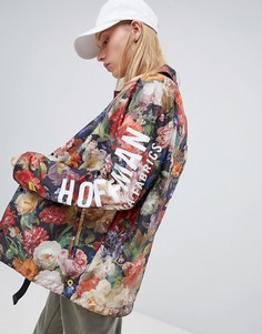 Складывающаяся спортивная куртка с цветочным принтом и логотипом Herschel x Hoffman voyage - Мульти