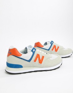Серые кроссовки New Balance 574 ML574SMG - Серый