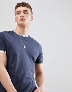 Fred Perry twin tipped t-shirt in dark grey - Серый