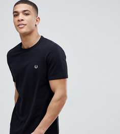 Черная футболка с круглым вырезом и логотипом Fred Perry - Черный