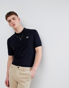 Темно-синее трикотажное поло с рукавами реглан Fred Perry Reissues - Темно-синий