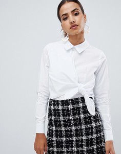 Рубашка с завязкой Fashion Union - Белый