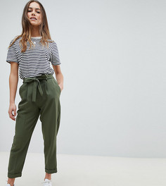 Брюки-галифе с поясом оби ASOS DESIGN Petite - Зеленый