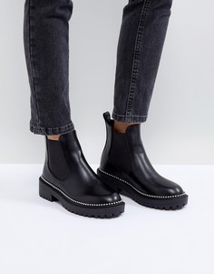Черные массивные ботинки челси с заклепками RAID - Черный