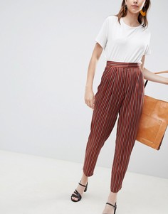 Суженные книзу брюки в полоску ASOS DESIGN - Мульти