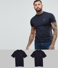 2 футболки с круглым вырезом Emporio Armani - Темно-синий