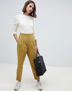 Суженные книзу брюки с завышенной талией ASOS DESIGN - Зеленый